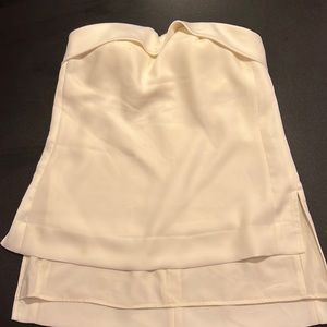 BR silky strapless top with built in bra.